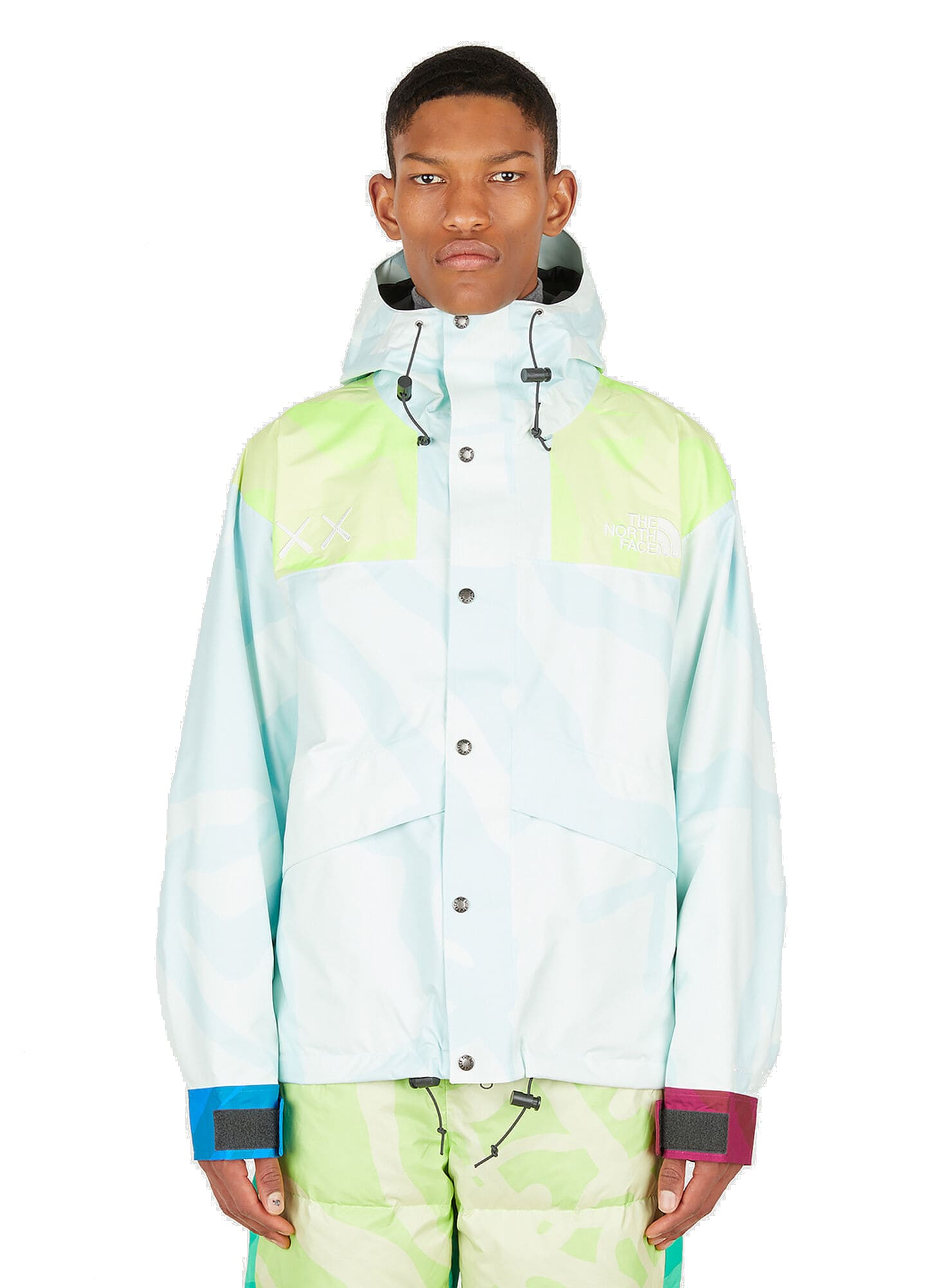 KAWS x The North Face Retro 1986 Mountain Jacket Ice Blue – Kaws-Shop